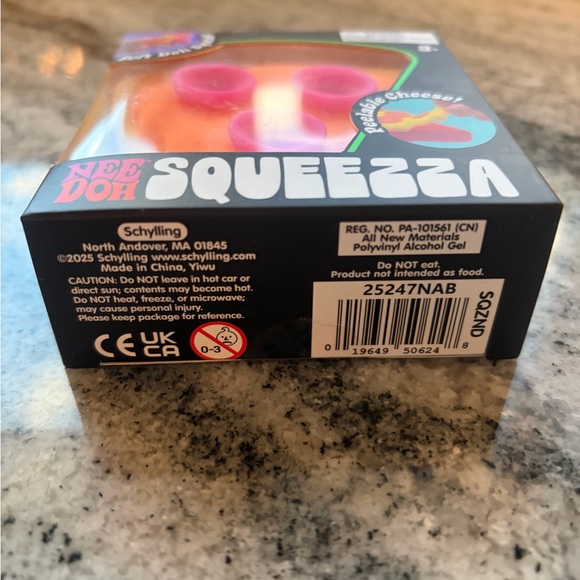 NeeDoh Squeezza Viral Tik Tok Pizza Slice Squishy Toy Fidget Nee Doh - Picture 6 of 7